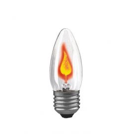 Źródło światła dekoracyjne LED Płomyk 3W E27 1lm 95mm 230V przeźroczysta / szkło - zdjęcie 1