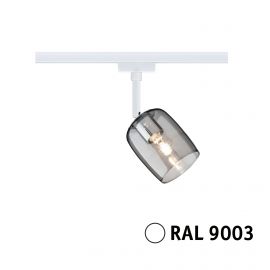 Spot Blossom URail max 1x10W G9 DIM 230V biały RAL 9003 / szkło przydymione