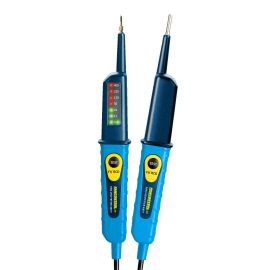 Tester napięcia 2-biegunowy PAN VOLTTESTER 400 FI wskaźnik LED 6-400 V AC/DC / RCD 30mA / bezbateryjny / wkręcane końcówki - zdjęcie 1